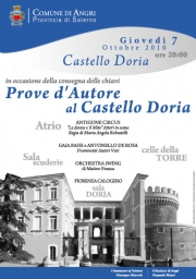 Prove dAutore al Castello Doria per la consegna delle chiavi