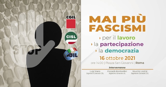 ''mai più fascismi'', comune di palermo aderisce alla manifestazione dei sindacati